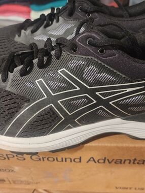 Asics Black & Silver Men's Running Sneakers GEL FLUX